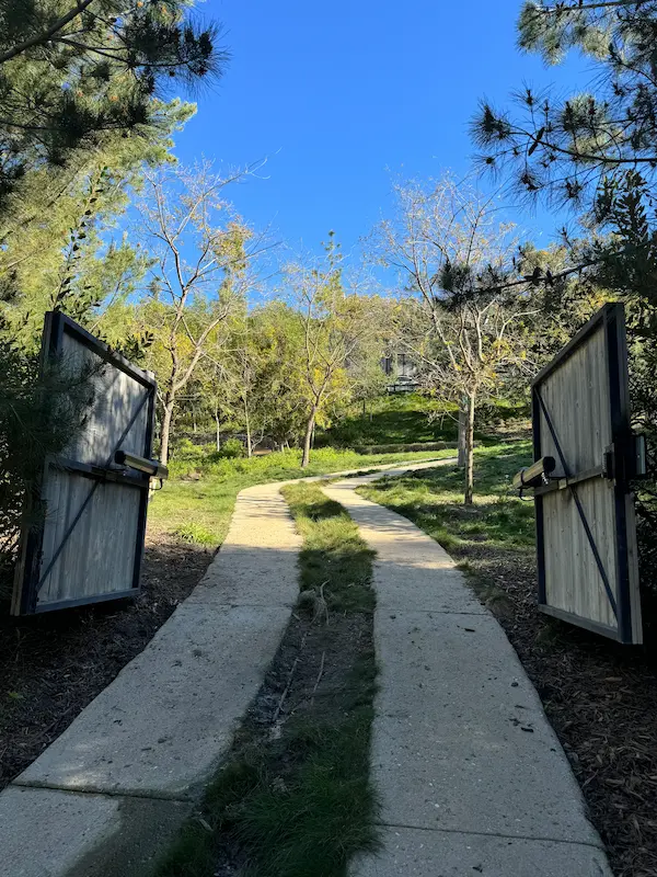 Double Swing Gate with Opener