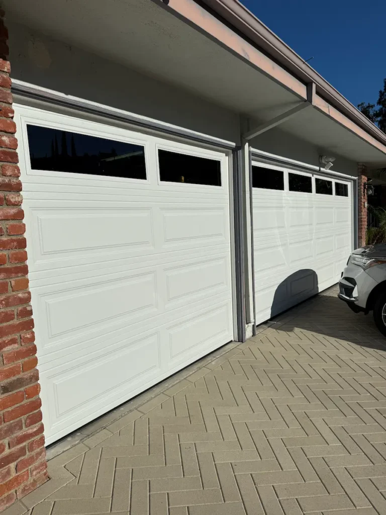 Completed Garage Door Installation in Rolling Hills, CA - Side View